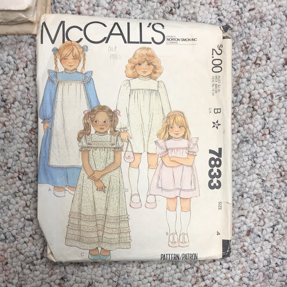 Vintage kids sewing patterns - size 4 - Picture 8 of 9
